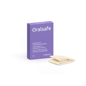 Oralsafe Aroma Erdbeer 8 x 1 Latextuch 