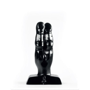 ZIZI XXX TWO FINGERS, BLACK, 10 cm (3,9 in), Ø 3,5 cm (1,3 in)